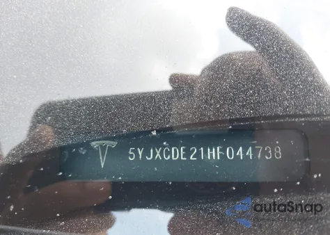 2017 Tesla Model X 100D/75D/90D из США, поврежденный, VIN 5YJXCDE21HF044738